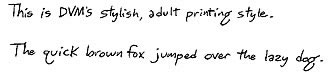 handwriting sample